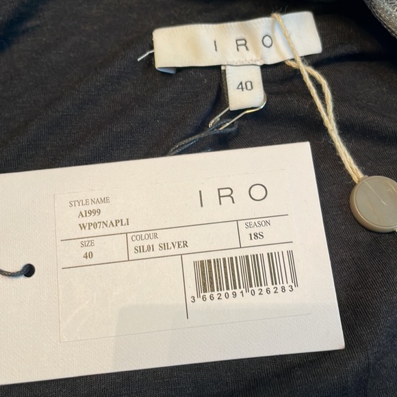 IRO Napli silver sequins jacket size 40 or 8 - Picture 4 of 6